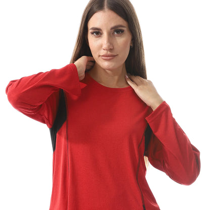 Elegant Long Sleeves and round neck sports T-shirt