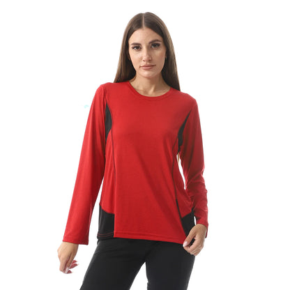 Elegant Long Sleeves and round neck sports T-shirt