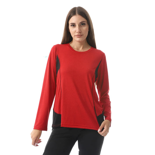 Elegant Long Sleeves and round neck sports T-shirt