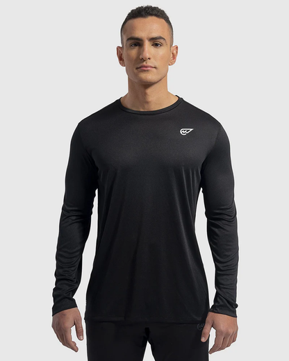 Premium Black Long Sleeve Crew