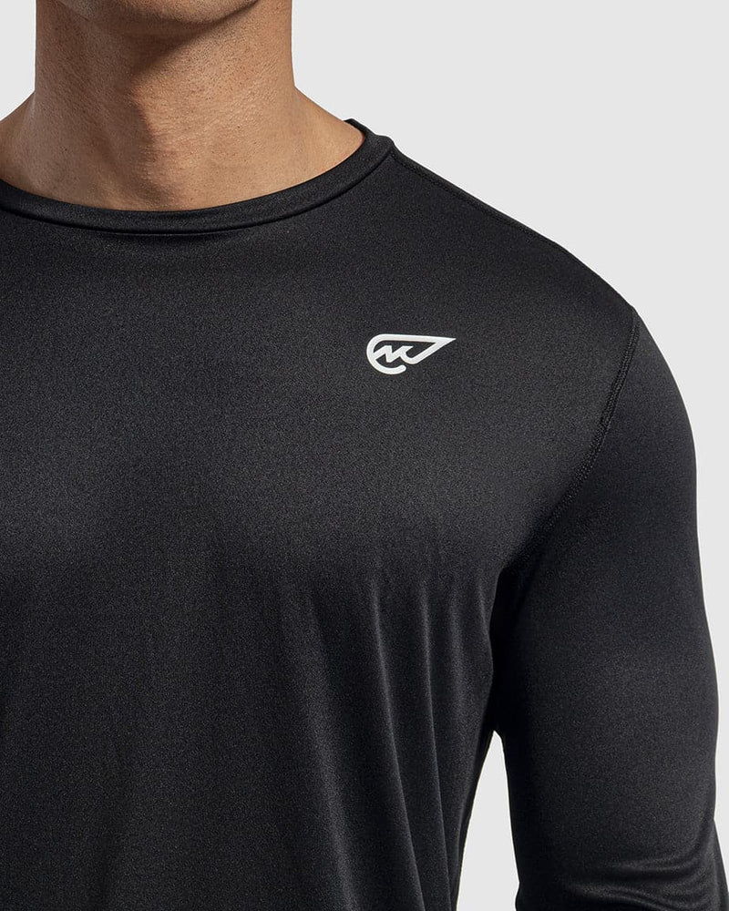 Premium Black Long Sleeve Crew