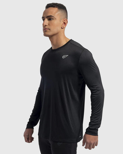 Premium Black Long Sleeve Crew