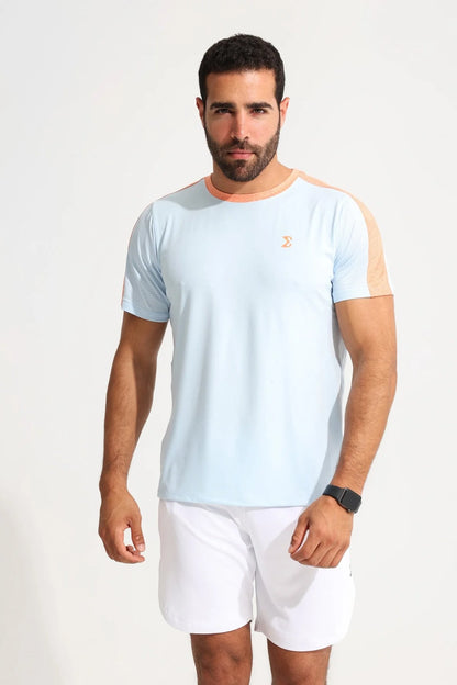 Premium Contrast Tee - Coastal Airflow Edition